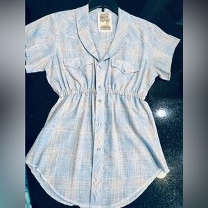 Western wear converted, pearl snap buttons